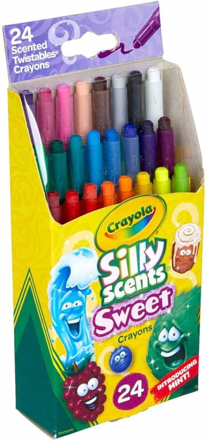 Crayola Silly Scents Twistables Crayons, 12 Count, Coloring Supplies, Gift for Kids