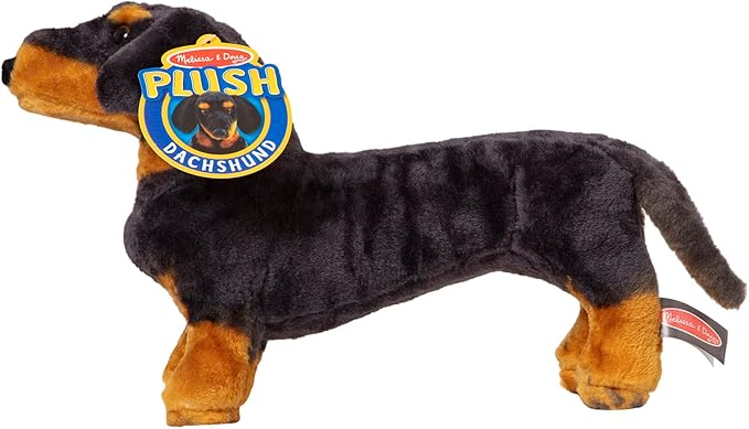Melissa & Doug Giant Dachshund - Lifelike Stuffed Animal Dog Large (Pack of 2)