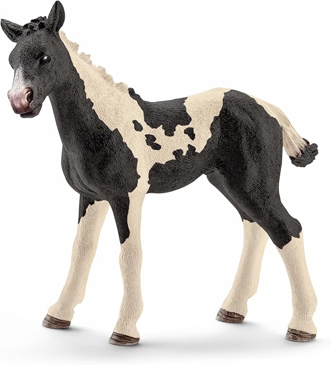 Schleich Farm World 7-Piece Farm Animal Gift Set Including Dalmatian, Cat, Pig, Goat, Rooster, Texas Longhorn Calf and Pinto Foal Animal Toys