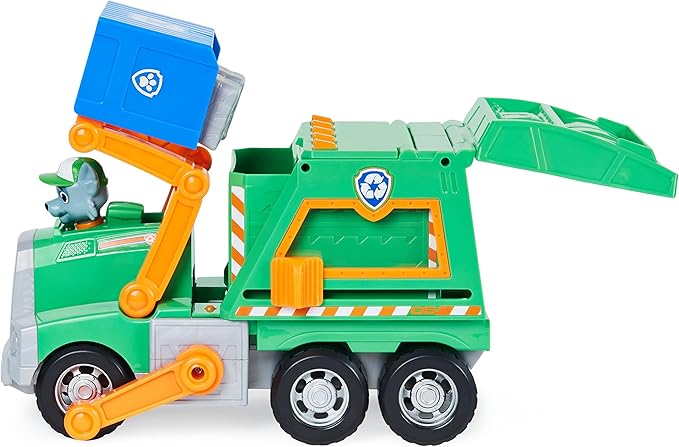Paw Patrol, Rocky’s Reuse It Deluxe Truck with Collectible Toy Figure and 3 Tools, for Kids Aged 3 and up