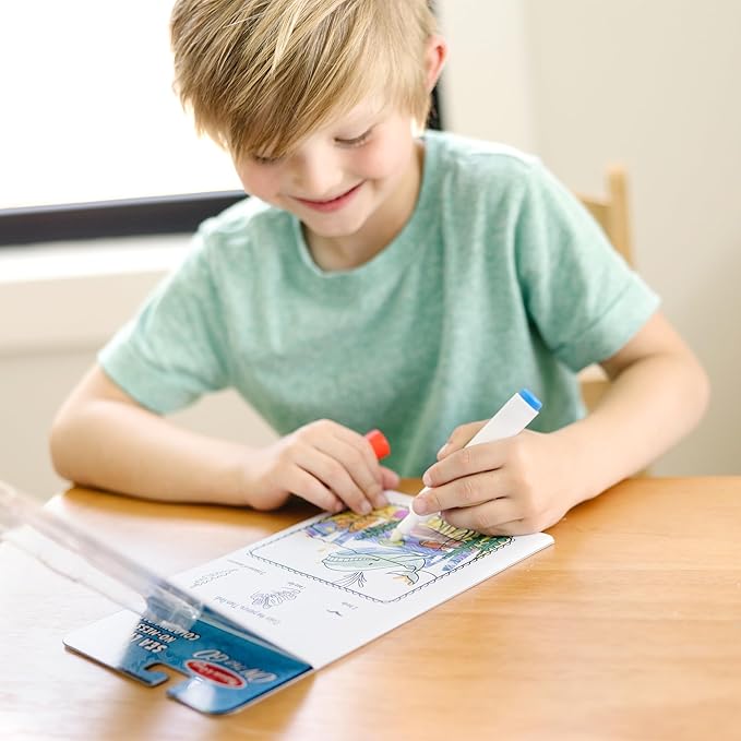 Melissa & Doug On the Go ColorBlast! Activity Book: Sea Life - 24 Pictures and No-Mess Pen - FSC Certified