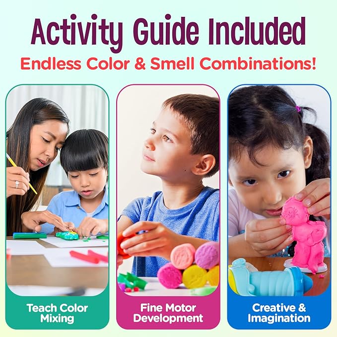 Hygloss Products Kids Scented Dazzlin’ Modeling Dough, 3lb, Red - Cherry Scent, 1 Piece