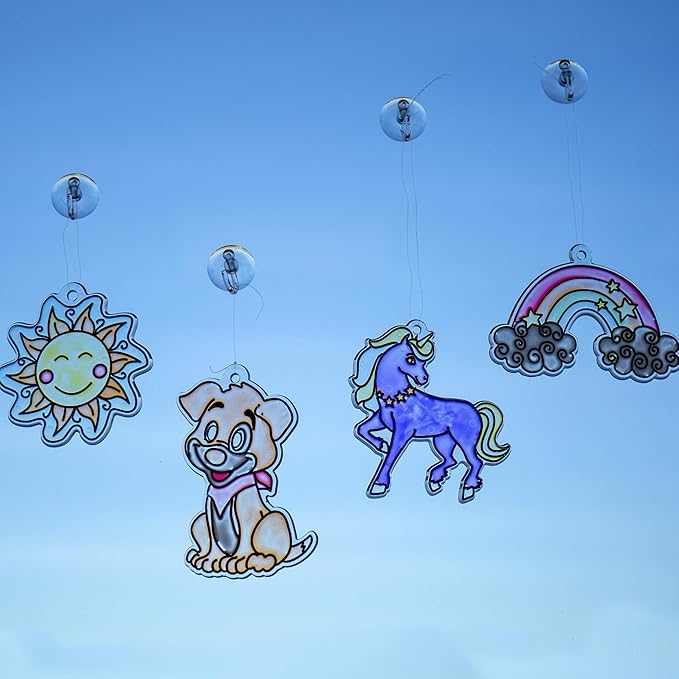 Creative Roots 2-in-1 Window Art & DIY Chalk Art by Horizon Group USA, Multicolor, One Size