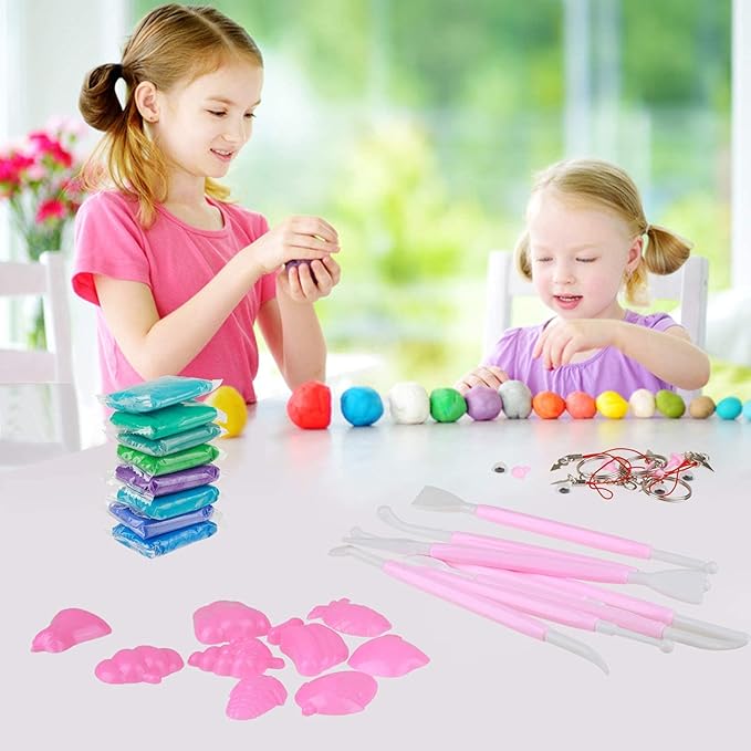 36 Colors Air Dry Soft Modeling Clay, Air Clay for Kids Slime Making,Plasticine Dry Art Crafts Colored Modeling Magic with Tools,Best Gift for Kids Boys Girls
