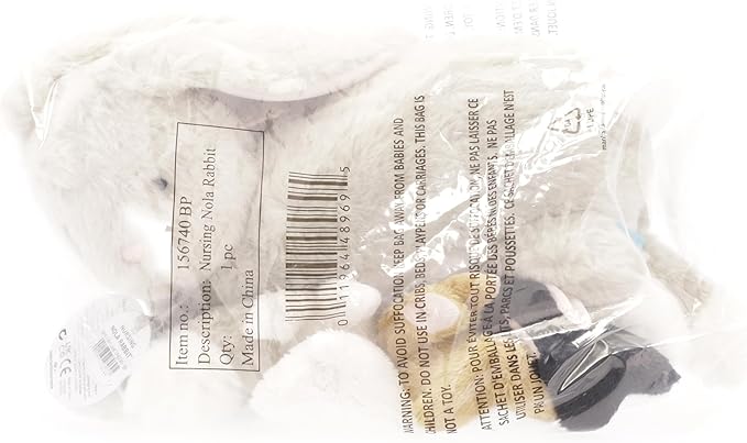 Manhattan Toy Nursing Nola Nurturing Rabbit Stuffed Animal with Plush Baby Bunnies