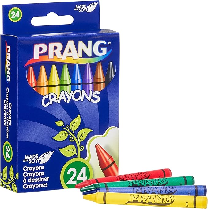 Prang Crayons Made With Soy, 24 Colors/box (Pack of 2)