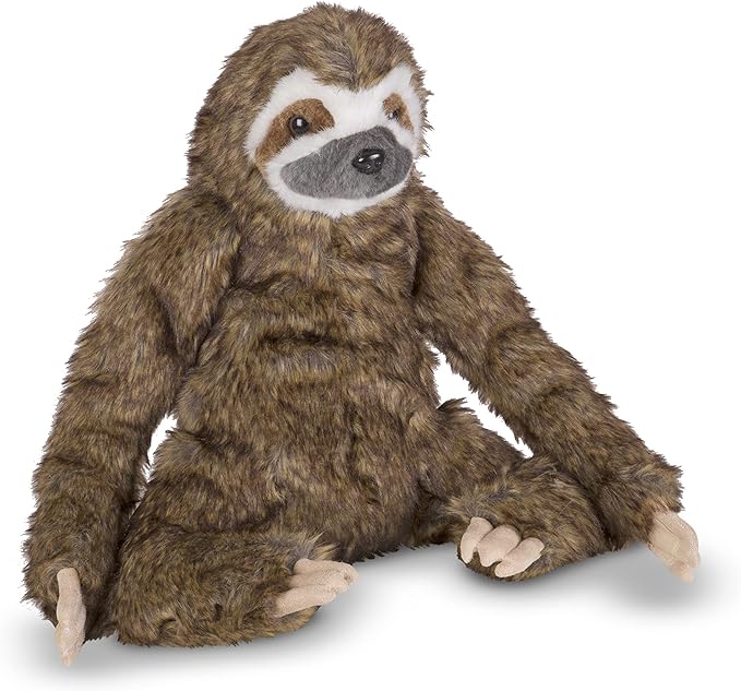 Melissa & Doug Lifelike Plush Sloth Stuffed Animal (12W x 14.5H x 9D in)