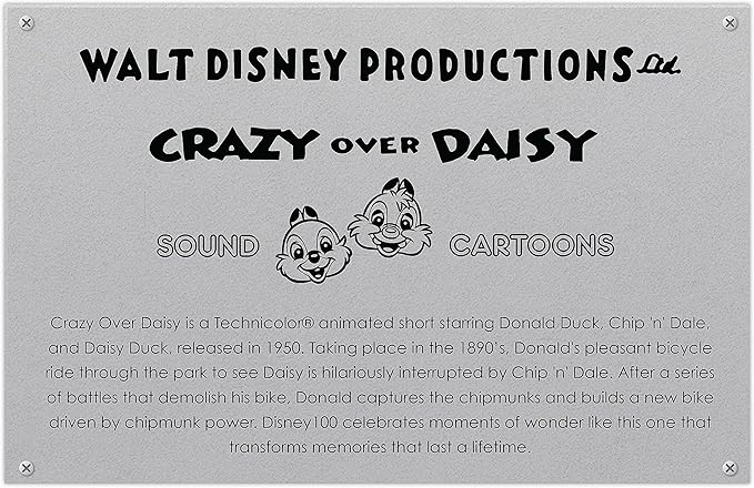 Disney100 Years of Wonder Walt Disney Presents “Crazy Over Daisy” Donald Duck Collectible Plush Stuffed Animal, Kids Toys for Ages 5 Up, Amazon Exclusive by Just Play