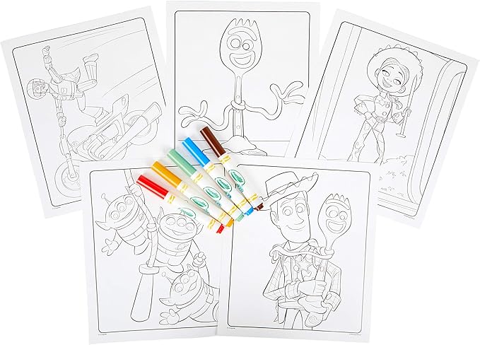 Crayola Toy Story Coloring Pages, Color Wonder Mess Free, Gift for Kids, Age 3, 4, 5, 6