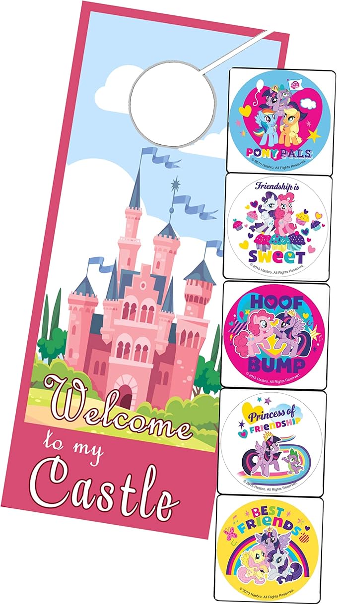 My Little Pony Coloring Book with Take-N-Play Set - 96-Page Coloring Book, My Little Pony Stickers, and Markers