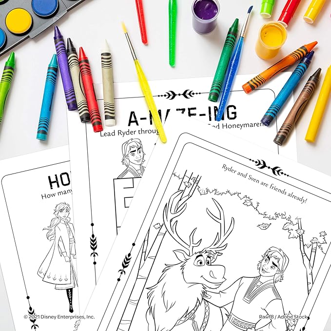 Disney Frozen 2 Elsa and Olaf 48-Page Color and Trace Activity Book, Bendon 46038