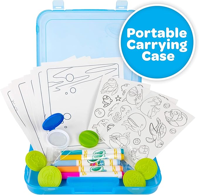 Crayola Color Wonder Mess Free Coloring Activity Set (30+ Pcs), with Markers, Stamps, and Stickers, Gift for Toddlers, 3+