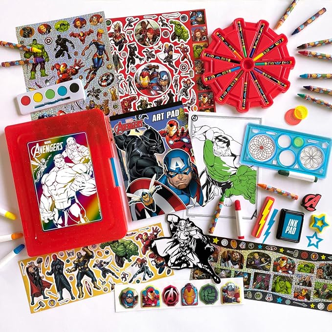 Marvel 1536710M Crayola Crayons, Paint, Colouring Sheets, Other