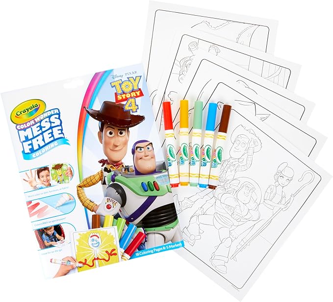 Crayola Toy Story Coloring Pages, Color Wonder Mess Free, Gift for Kids, Age 3, 4, 5, 6