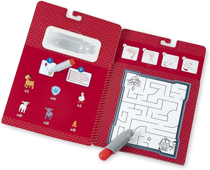 Melissa & Doug PAW Patrol Water Wow! Marshall Water Reveal Travel Book Activity Pad | 3+ | Gift for Boy or Girl