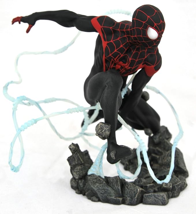 Marvel Premier Collection: Mile Morales Spider-Man Statue, Multicolor, 9 inches