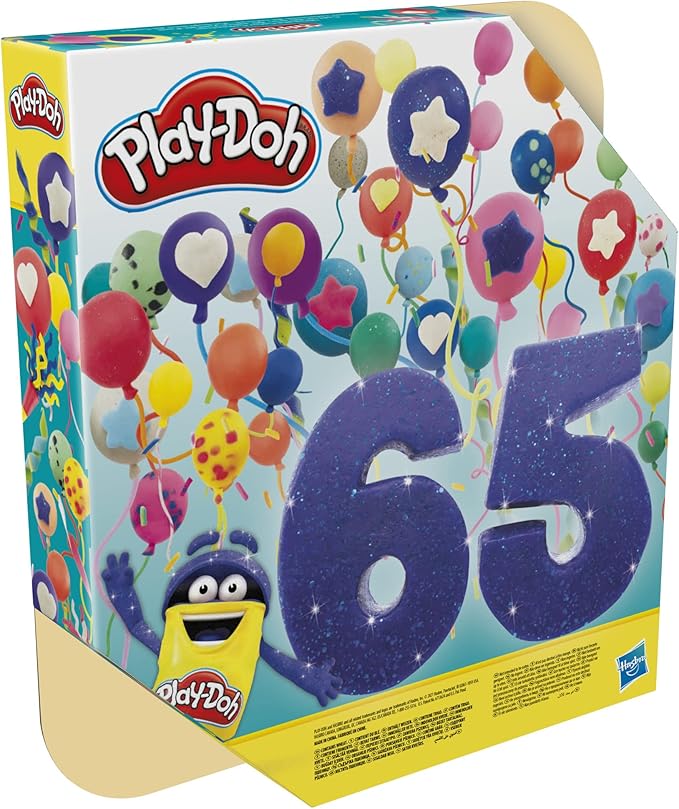 Play-Doh Ultimate Color Collection 65-Pack of Modeling Compound, Non-Toxic, 1-Ounce Fun Size Cans, Includes Sapphire, Sparkle, Confetti, Metallic Colors, and Color Burst (Amazon Exclusive)