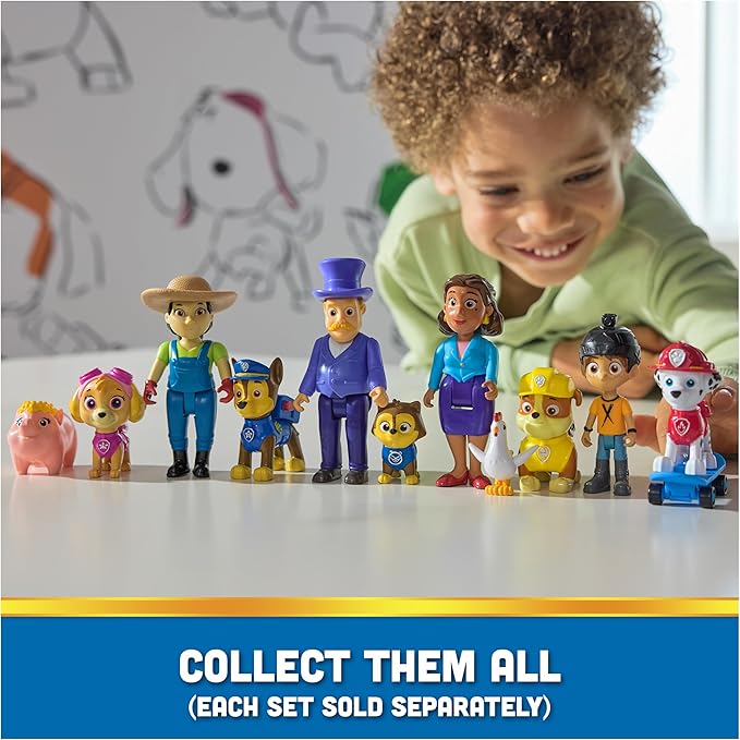 Paw Patrol Skye, Farmer Yumi & Piggie Figures, Kids Toys for Boys and Girls Ages 3 and Up