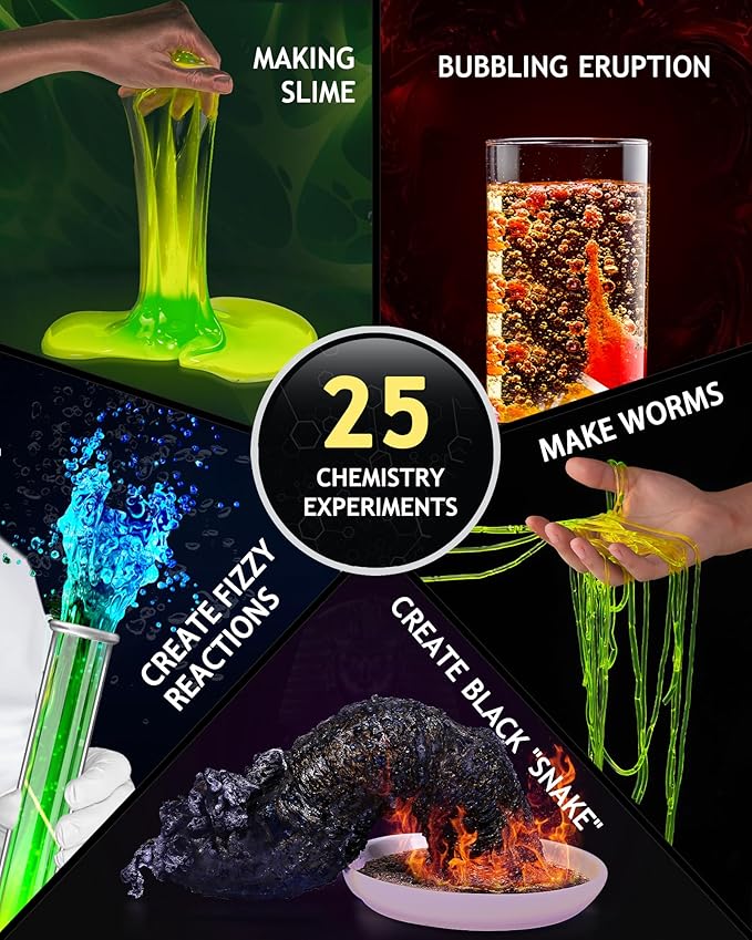 Japace STEM Science Experiment Kits for Kids - Science Learning Toy Gifts for Boys and Girls, 4-in-1 Projects: Earth Science, Chemistry Lab, Magic Tricks, and Physics, with 105 Hands-on Activities