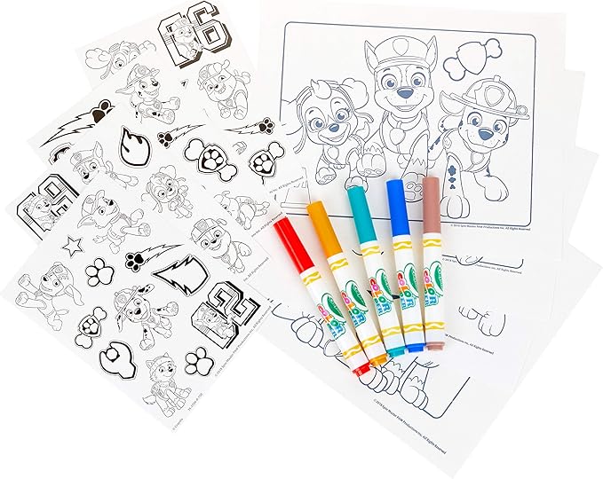 Crayola Color Wonder, Paw Patrol Coloring Book, Travel Coloring Kit, Gift for Kids 3, 4, 5, 6