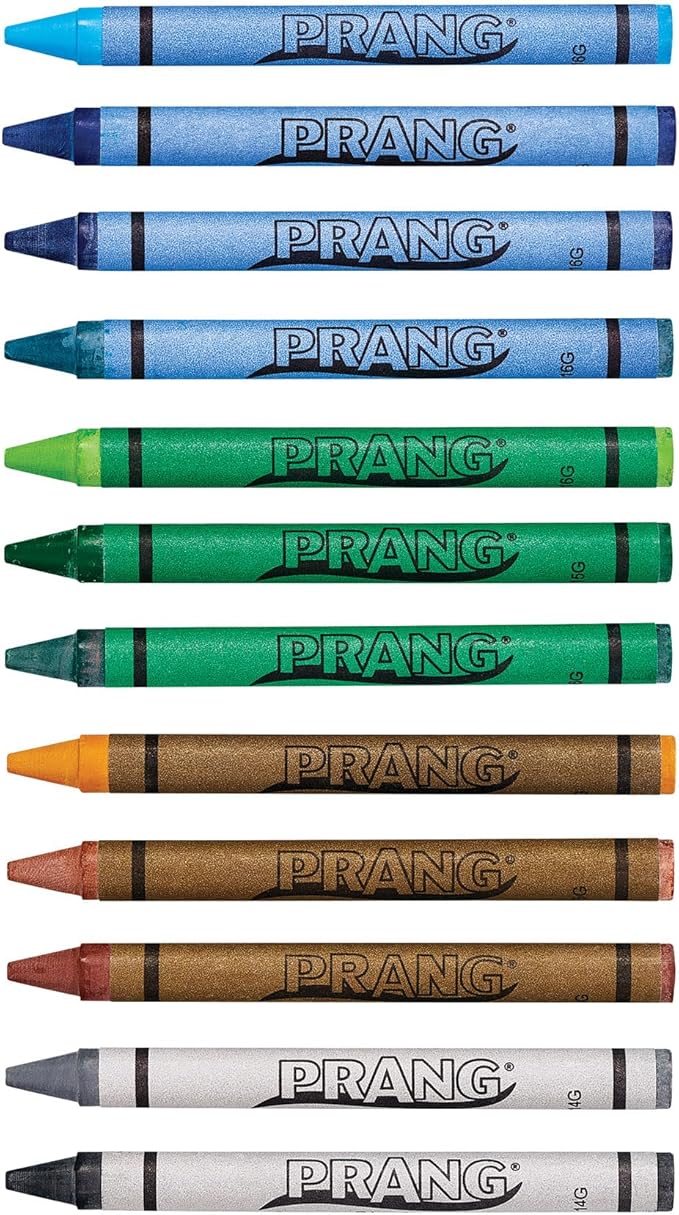 Prang Crayons, Standard Size, Assorted Colors, 24 Count