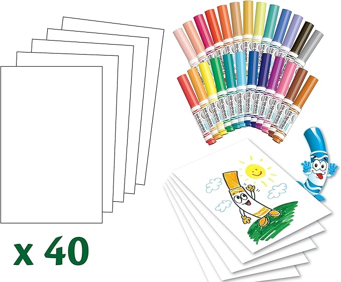 Crayola Pip Squeaks Marker Set (65ct), Mini Washable Markers for Kids, Markers for Coloring Books, Kids Travel Activity, Coloring Gifts, 4+