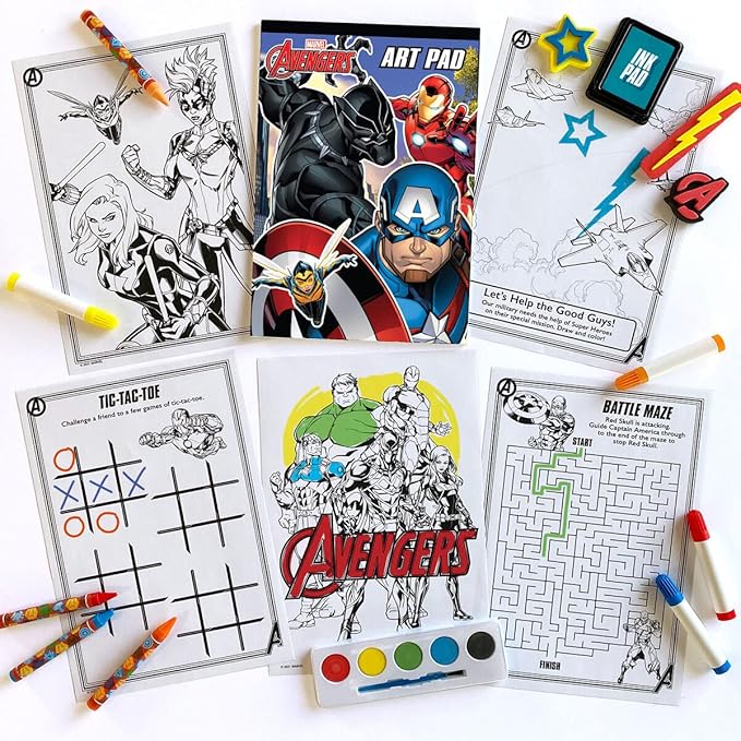 Marvel 1536710M Crayola Crayons, Paint, Colouring Sheets, Other