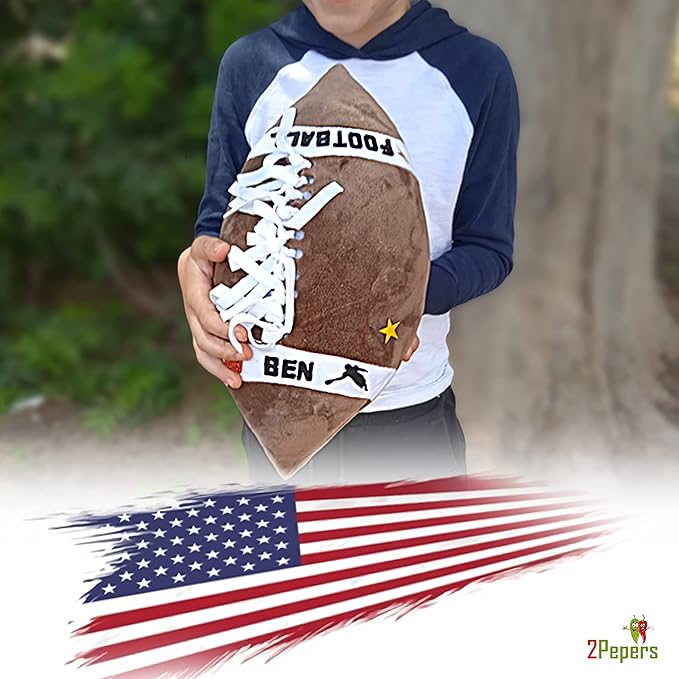 Make Your Own American Football Pillow, Football Gifts for Boys and Girls Ages 3 4 5 6 7 8 9 10 Years and Up, DIY Arts and Crafts Kit for Kids, Sports Football Present, Boys Toys