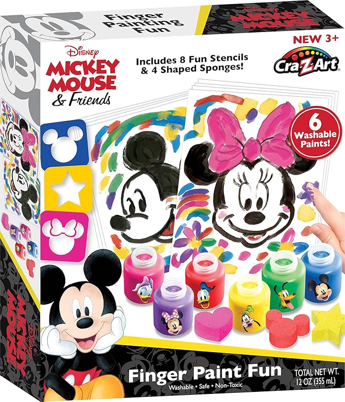 Disney Cra-Z-Art Minnie Mouse & Friends Finger Paint Fun by Cra-Z-Art - Amazon Exclusive, 1 Count (Pack of 1)