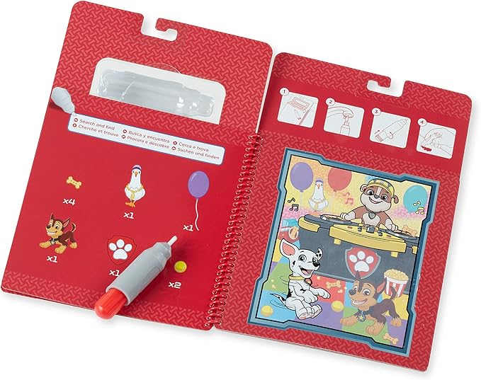 Melissa & Doug PAW Patrol Water Wow! Marshall Water Reveal Travel Book Activity Pad | 3+ | Gift for Boy or Girl