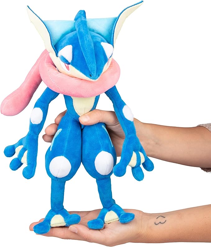 Pokémon 12" Large Greninja Plush - Officially Licensed - Quality & Soft Stuffed Animal Toy - Add Greninja to Your Collection! - Great Gift for Kids, Boys, Girls & Fans of Pokemon