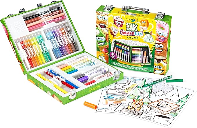 Crayola Silly Scents Mini Inspiration Art Case Coloring Set, Gift for Kids Age 4+