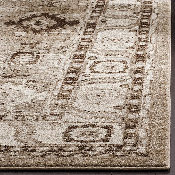 SAFAVIEH Vintage Hamadan Collection Runner Rug - 2'3" x 12', Taupe, Oriental Traditional Persian Design, Non-Shedding & Easy Care, Ideal for High Traffic Areas in Living Room, Bedroom (VTH214T)