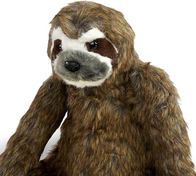 Melissa & Doug Lifelike Plush Sloth Stuffed Animal (12W x 14.5H x 9D in)