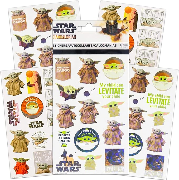 Mandalorian Baby Yoda Coloring Books 2 Pack ~ 80 Pg Star Wars Coloring Books for Kids Featuring Baby Yoda and The Mandalorian with Stickers! (Baby Yoda Activity Books)