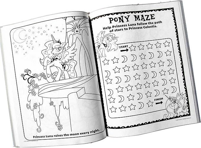 My Little Pony Coloring Book with Take-N-Play Set - 96-Page Coloring Book, My Little Pony Stickers, and Markers