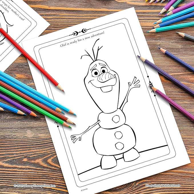 Disney Frozen 2 Elsa and Olaf 48-Page Color and Trace Activity Book, Bendon 46038