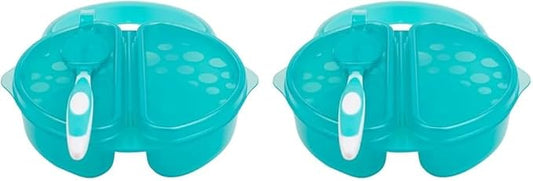 Dr. Brown's Travel Fresh Bowl and Spoon, 2-Pack, Turquoise