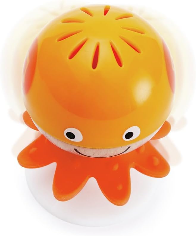 Hape Put-Stay Rattle Set | Three Sea Animal Suction Rattle Toys, Baby Educational Toy Set