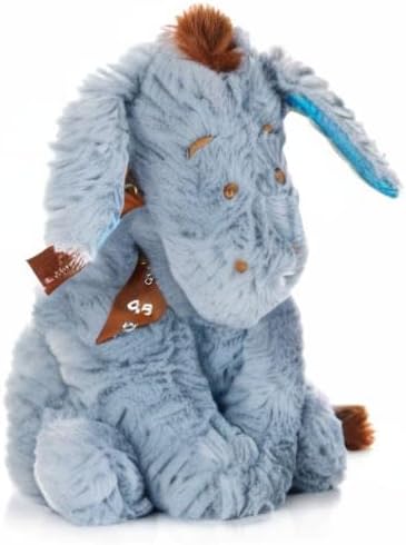 Disney Baby Classic Winnie the Pooh and Friends Stuffed Animal, Eeyore 9 Inches, 1 Count (Pack of 1), Gray,brown,blue