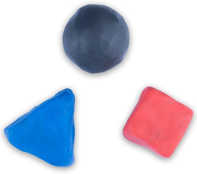 Craft County Modeling Clay – 1 lb (Eight Assorted Color Bars) – Use for Claymation, Models, and Stop Motion (Primarys)