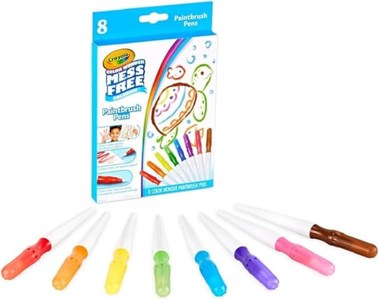 Crayola Color Wonder Paintbrush Pens, Mess Free Paint Set for Kids, 8ct Refill, 3+