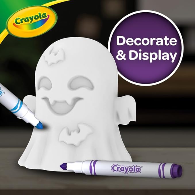 Crayola Light-Ups - Ghost, Light Up Toy Ghost, Reusable Coloring Halloween Toy, Cute Halloween Ghost Decor, Halloween Craft