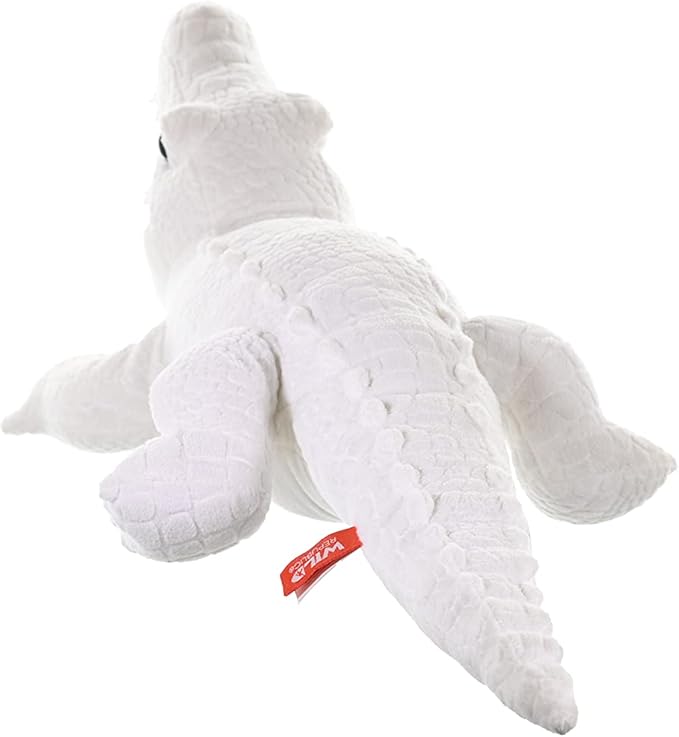 Wild Republic White Alligator Plush, Stuffed Animal, Plush Toy, Gifts for Kids, Cuddlekins 12 Inches