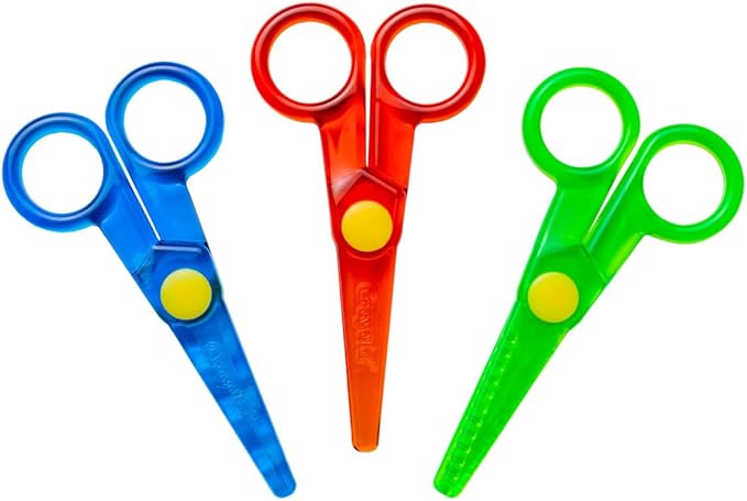 Crayola My First Safety Scissors, Toddler Art Supplies, 3ct