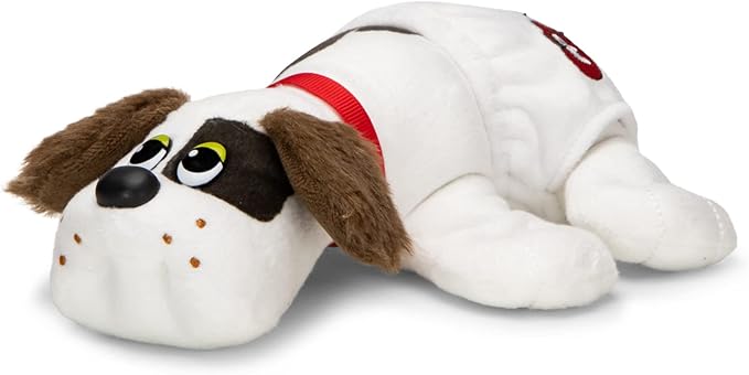 Pound Puppies Newborns Plush - White with Dark Brown Spots (Fuzzy Ears)