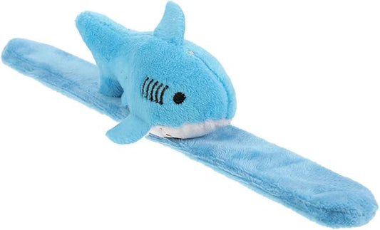 Shark Slap Bracelet Animal Slap Bracelet Plush Stuffed Animal Hugger Snap Wrist Band Toy for Kids Birthday Party