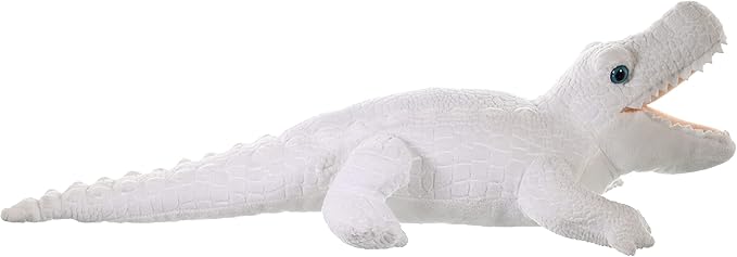Wild Republic White Alligator Plush, Stuffed Animal, Plush Toy, Gifts for Kids, Cuddlekins 12 Inches