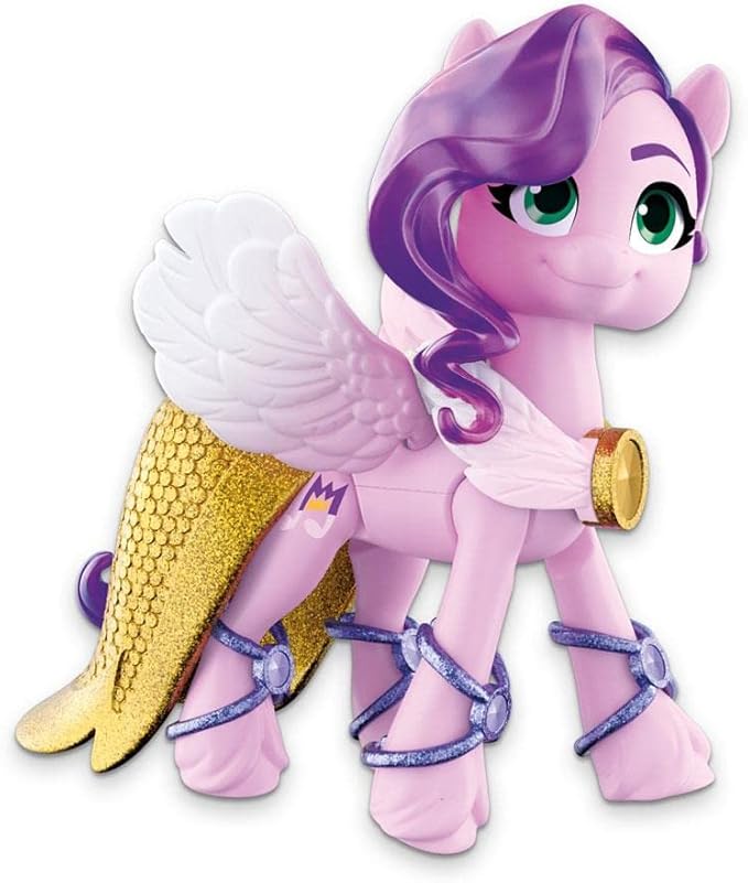My Little Pony: A New Generation Movie Crystal Adventure Princess Pipp Petals - 3-Inch Pink Pony Toy, Surprise Accessories, Friendship Bracelet