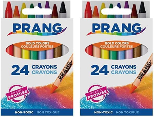 Prang Crayons Made With Soy, 24 Colors/box (Pack of 2)